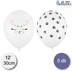 PartyDeco Lufi, cicás, 30cm, 5 db/csomag
