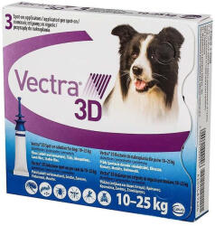 Ceva Deparazitare externa pentru caini VECTRA 3D DOG 10-25 KG - 1 pipeta