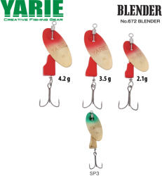 Yarie Jespa ROTATIVA YARIE 672 BLENDER 3.5gr Culoare SP3 Green/Gold