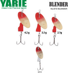 Yarie Jespa ROTATIVA YARIE 672 BLENDER 3.5gr Culoare SP2 Red/White