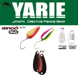 Yarie Jespa OSCILANTA YARIE 704 RINGO MIDI HAMMERED 2.0gr Culoare E67 Winner Brown