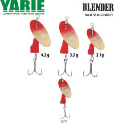 Yarie Jespa ROTATIVA YARIE 672 BLENDER 2.1gr Culoare SP1 Red/Red