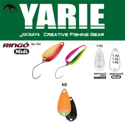 Yarie Jespa OSCILANTA YARIE 704 RINGO MIDI 1.8gr Culoare N8 AG Carrot/Black