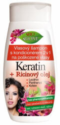 Bione Cosmetics Bio keratin + ricinusolaj sampon kondicionálóval 260 ml
