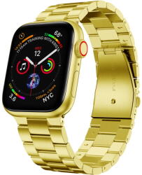 Alphajack Apple Watch 4/5/6/7/8/SE (38/40/41mm) fém óraszíj arany színű Alphajack