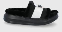 Karl Lagerfeld Papuci de casa culoarea negru 9BY8-KLD096_99X