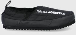 Karl Lagerfeld papuci de casa Kookoon culoarea negru 9BY8-KLM059_99X