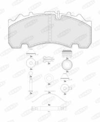 BERAL set placute frana, frana disc BERAL BCV29263TK