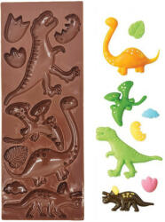 Szilikon fondant és marcipán mintázó - Dinoszauruszok (T05441)