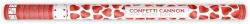 PartyDeco Confetti - Inimioare roșii 80 cm