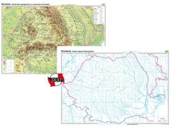  România. Harta fizico-geografică și a resurselor naturale de subsol - Duo