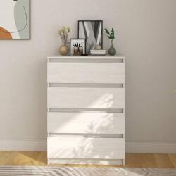vidaXL Dulap lateral, alb, 60x36x84 cm, lemn masiv de pin (808104) Comoda