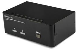 StarTech Switch Startech SV231DPDDUA, 2x Displayport, Black (SV231DPDDUA) - flax