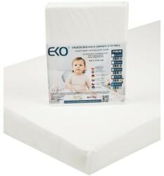 EKO Prelata EKO cu jerseu cauciuc alb 120x60 cm (AGSP-02-M-WHITE) Lenjerii de pat bebelusi‎, patura bebelusi