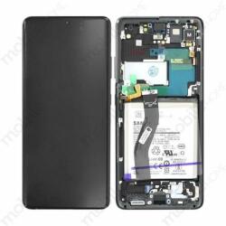 Samsung Galaxy S21 Ultra 5G (SM-G998B) komplett lcd kijelző érintőpanellel fekete