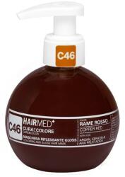 Hairmed Mască nuanțatoare pentru păr, 200ml - Hairmed Coloring And Gloss Hair Mask C76 - Pomegranate