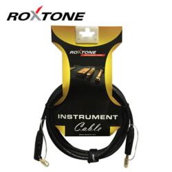 Roxtone GGJJ110L3 6, 3 Jack mono - 6, 3 pipa Jack mono professzionális gitárkábel, 3m (fekete)