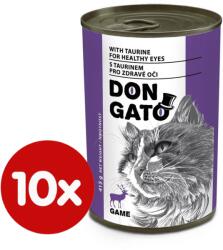 Dibaq DON GATO konzerv macskáknak vadhús 10x415 g