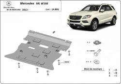 Scut Protection Mercedes ML W166, 2011-2019 - Acél Motorvédő lemez