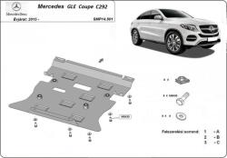 Scut Protection Mercedes GLE Coupe C292, 2015-2019 - Acél Motorvédő lemez