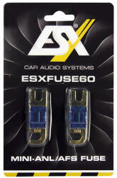 ESX Set sigurante ESX ESXFUSE60, 2 bucati, Mini ANL, 60 A (ESXFUSE60)