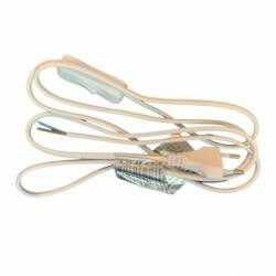 Somogyi Elektronic Cablu cu intrerupator Sal N 2K-2/WH, Alb, 250V, lungime 2m