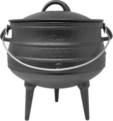 Klarstein Beefalo, öntöttvas edény, potjie, lábacskák, M méret, öntöttvas, kerek, fedél, 6 l (35021) (35021)
