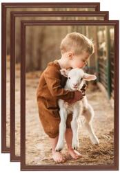 vidaXL Rame foto colaj pentru perete/masă 3 buc. maro 42x59, 4 cm MDF (332520)