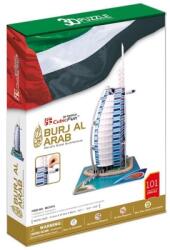 CubicFun Puzzle 3D Burj Al Arab, 101 piese, CubicFun ACUMC101H (CUMC101H) Puzzle