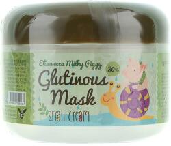 Elizavecca Mască-cremă de noapte cu extract de mucină de melc pentru față - Elizavecca Face Care Milky Piggy Glutinous Mask 80% Snail Cream 100 g