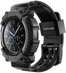 Samsung Galaxy Watch 4 (46 mm) okosóra szíj+tok - SUPCASE Unicorn Beetle Pro fekete szilikon szíj+tok