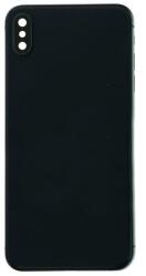 tel-szalk-19297659 Apple iPhone XS Max fekete KOMPLETT akkufedél, hátlap, hátlapi kamera lencse stb (tel-szalk-19297659)