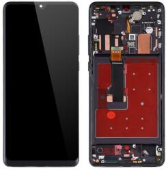 NBA001LCD10112166 Huawei P30 Pro fekete OLED kijelző érintővel kerettel előlap (NBA001LCD10112166)