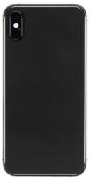 tel-szalk-19297663 Apple iPhone XS fekete KOMPLETT akkufedél, hátlap, hátlapi kamera lencse stb (tel-szalk-19297663)