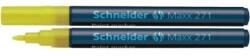 Schneider Marker cu vopsea SCHNEIDER Maxx 271, varf rotund 1-2mm - galben (S-127105) - ihtis