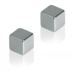 Franken Mágnes, 1x1x1x1cm, erős, üvegtáblához, 4 db/csomag, Franken ezüst (HMN1010) - web24