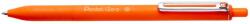 Pentel Golyóstoll nyomógombos 0, 35mm, Pentel iZee, írásszín narancssárga (BX467-F) - web24