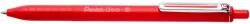 Pentel Golyóstoll nyomógombos 0, 35mm, Pentel iZee, írásszín piros (BX467-B) - web24