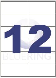 Bluering Etikett címke, 105x48mm, 100 lap, 12 címke/lap Bluering® (BRET118) - web24