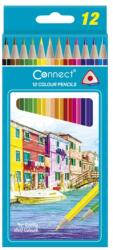 Connect Színes ceruza készlet, háromszögletű Connect 12 klf. szín (C-305589) - web24