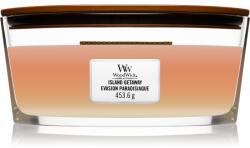 WoodWick Trilogy Island Getaway lumânare parfumată cu fitil din lemn (hearthwick) 453 g