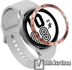  Okosóra lünetta védő rozsdamentes acélból - a másodpercmutató segítségével a tachymeter skáláról leolvashatod az óránkénti átlagsebességet - ROSE GOLD - SAMSUNG Galaxy Watch4 44mm (SM-R870)