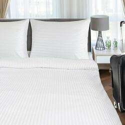 Bellatex Lenjerie de pat de hotel din bumbac, albă, 140 x 200, 70 x 90 cm