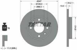 TEXTAR Disc frana TEXTAR PRO 92092803 (92092803)
