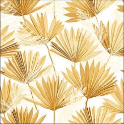 Palm Leaf Gold papírszalvéta 33x33cm, 20db-os