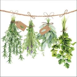 Fresh Herbs papírszalvéta 33x33cm, 20db-os