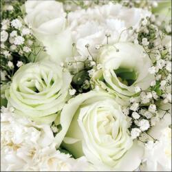 Ambiente Esküvői szalvéta 33x33cm, 20db-os - Roses Bouquet