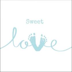 Ambiente Sweet Love Boy papírszalvéta 33x33cm, 20db-os - szep-otthon