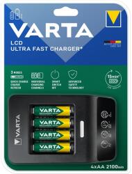 VARTA 57685101441 LCD Ultra Fast Charger/4db AA 2100mAh akku/akku töltő (57685101441) - bestbyte