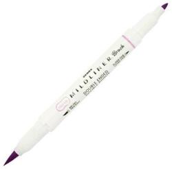 Zebra Ecsetirón ZEBRA kétvégű filctoll Mildliner, ecset 1-4mm és vékony kerek hegy 0, 5mm magenta (79270)